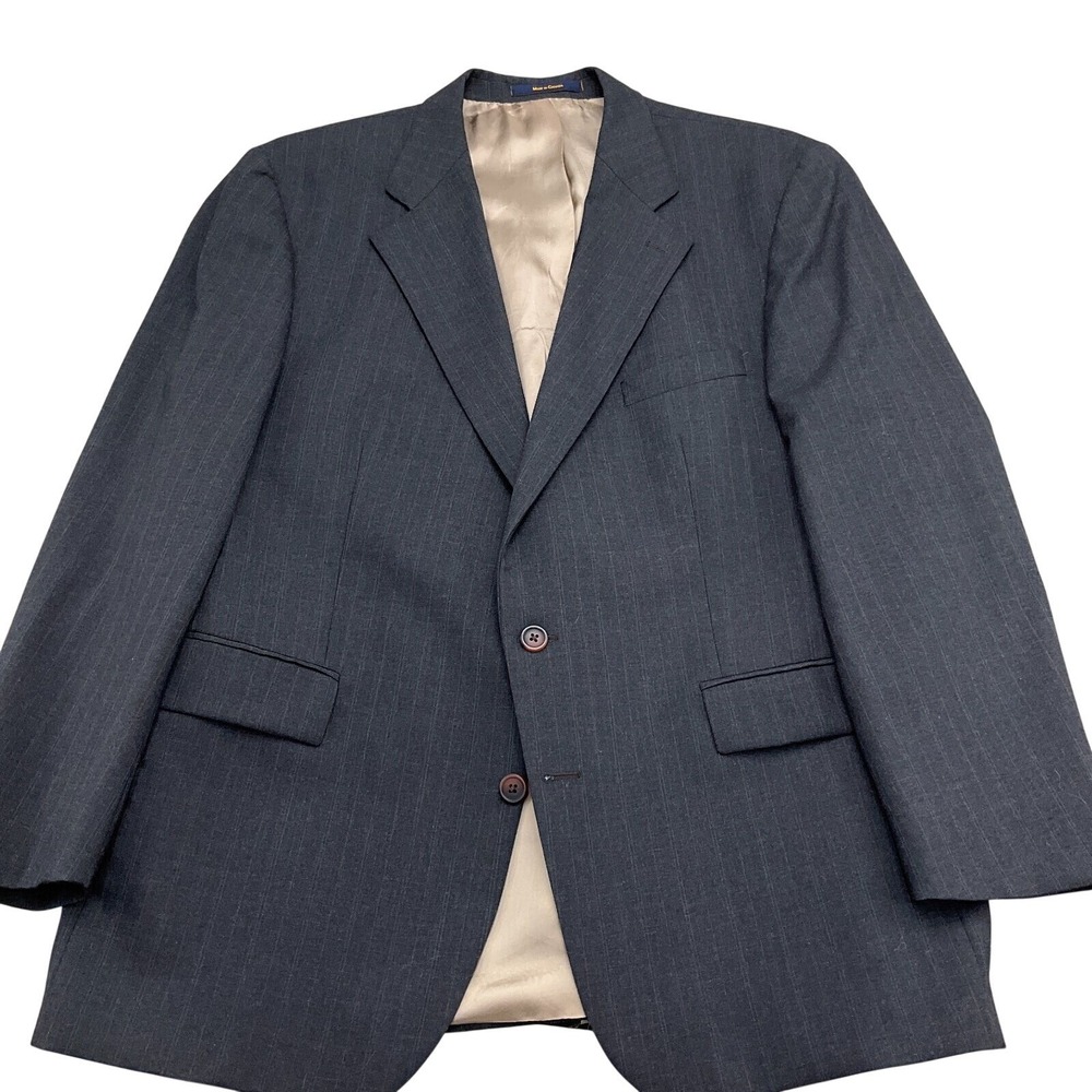 Chaps Ralph Lauren Blazer Men 46R Gray Stripe Wool Classic Career Jacket Canada